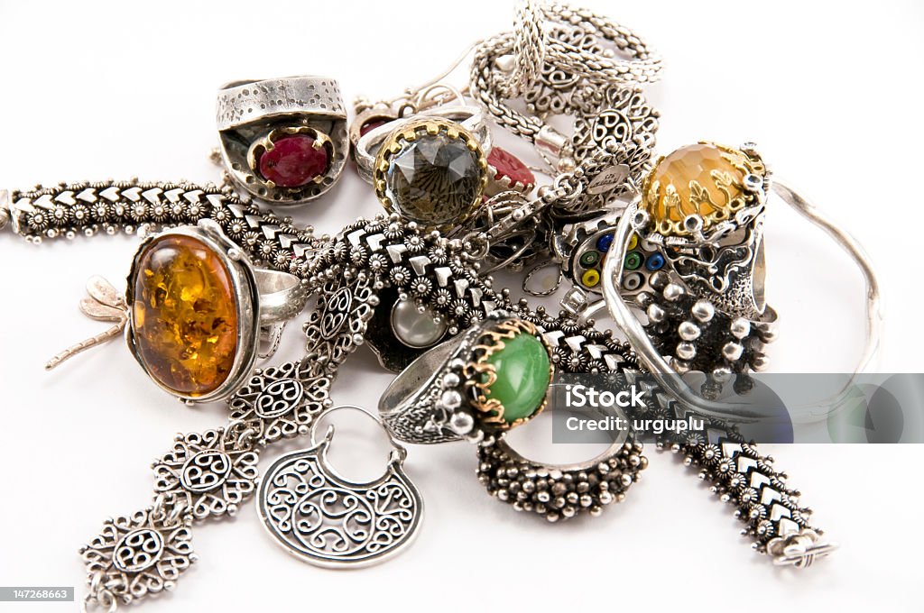 Silver jeweleries - Lizenzfrei Armband Stock-Foto