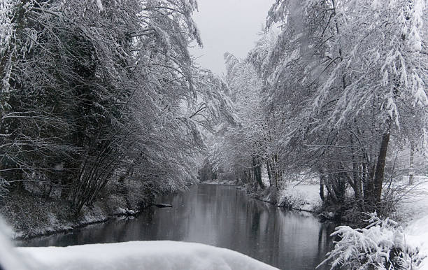 Cтоковое фото Река белоснежного