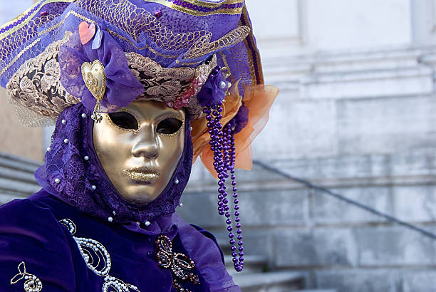 istock Creative Venice Carnical Costume with colorful decoration 147269099