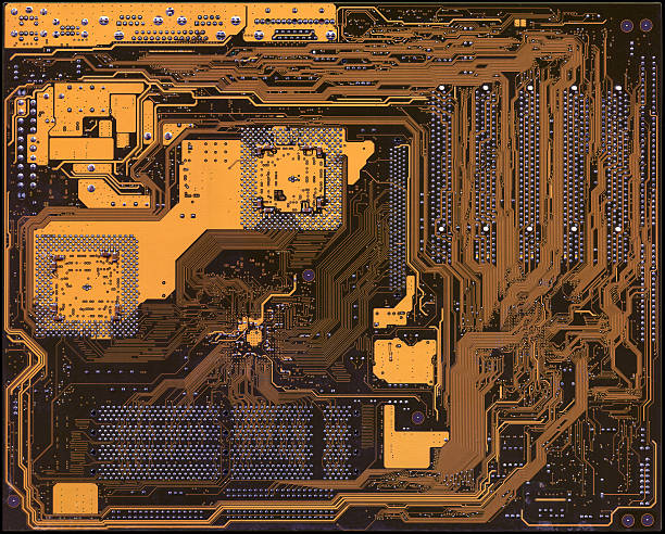 Complex Printed Circuit Board stock photo