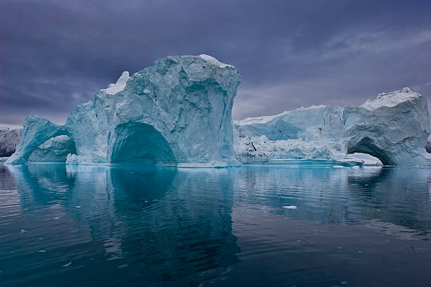 iceberg panorama stock photo