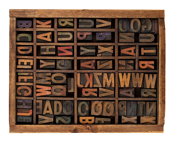 istock alphabet in antique wood letterpress types 147269777