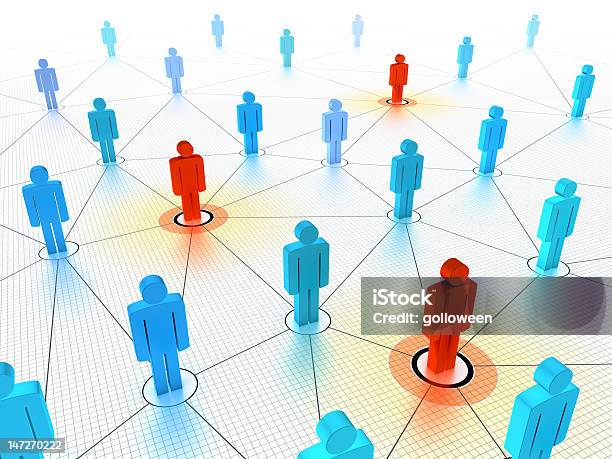 Key People Stock Photo - Download Image Now - Target Market, Concepts, Blue