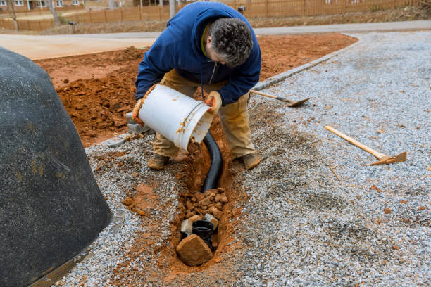 istock A well designed drainage system installation of the drainage pipe ensures effective rainwater collection. 1472704672