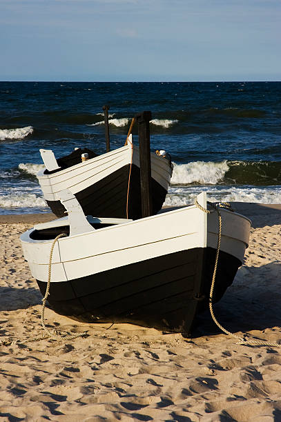 Boats on the Baltic stock photo