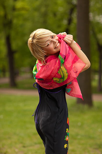 Young beautiful woman stock photo