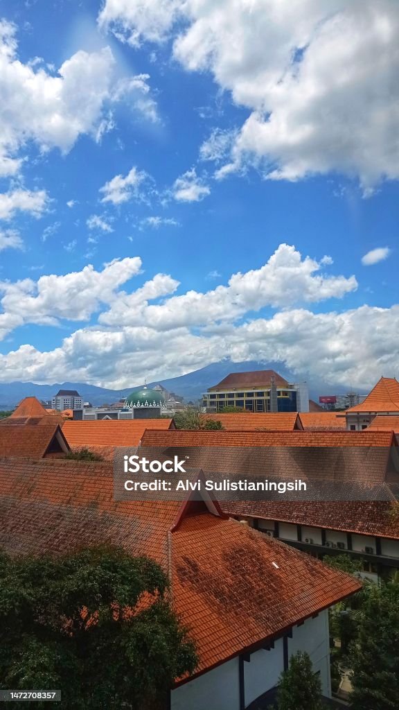 Malang, a City that Surrounded by Mountains Alley Stock Photo