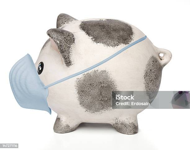 Sparschwein Mit Einem Opmundschutz Stockfoto und mehr Bilder von Bakterie - Bakterie, Desinfizierung, Epidemie