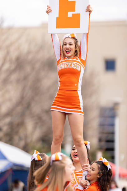 cheerleader on top of the world