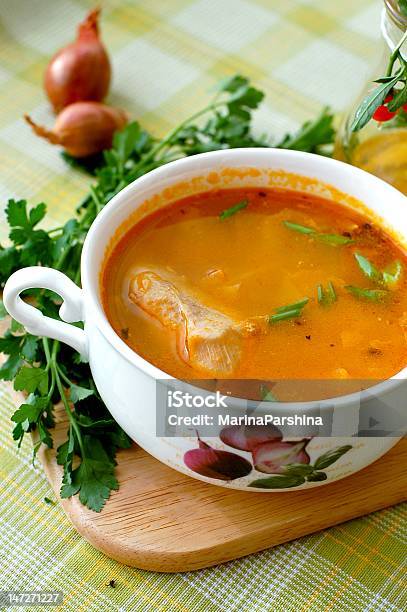 Cabbage Soup Stock Photo - Download Image Now - Chicken Soup, Carrot Soup, Cooked