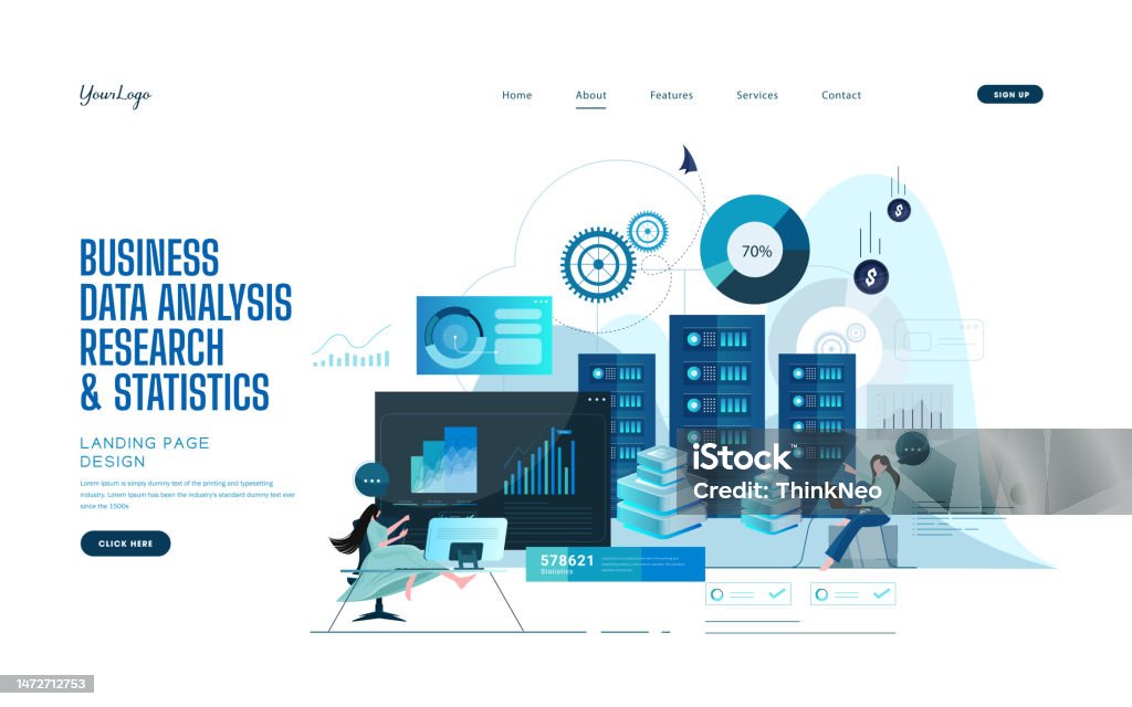 Istock Data Big Data Modern Graph Stock Illustration - Download Image Now ...