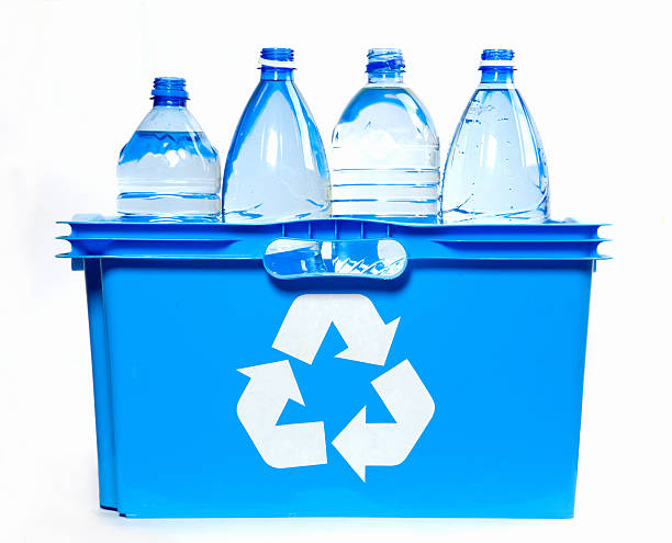 istock bottles of mineral water  inside recycle bin 147271296