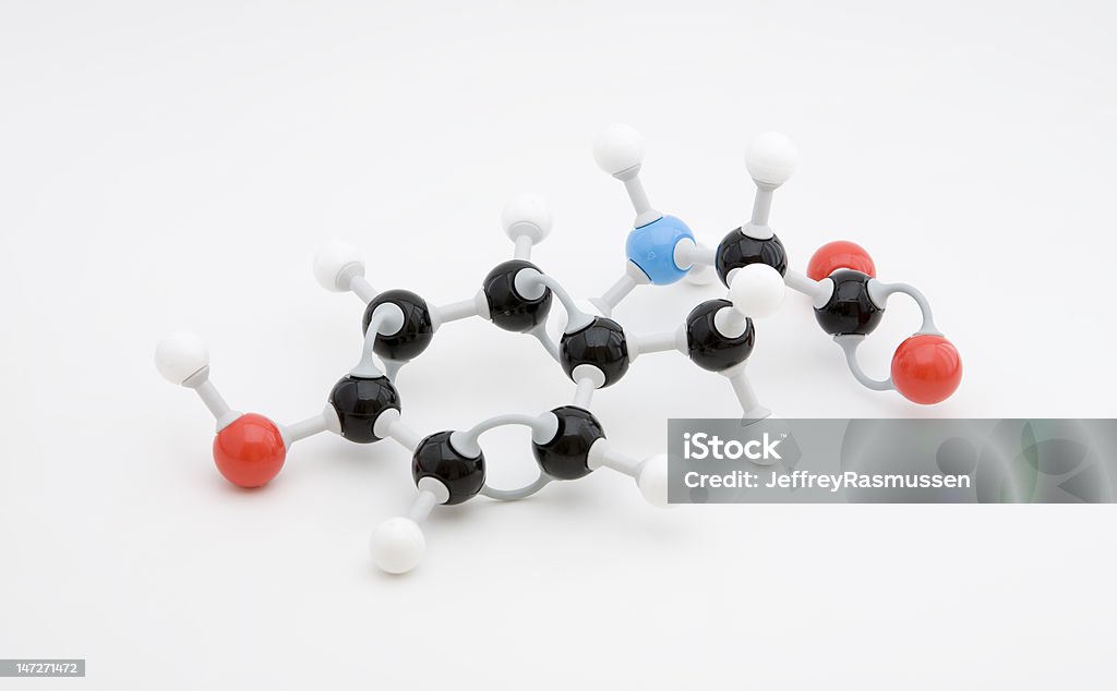 Tyrosine Molécule d'Acide aminé - Photo de Acide aminé libre de droits