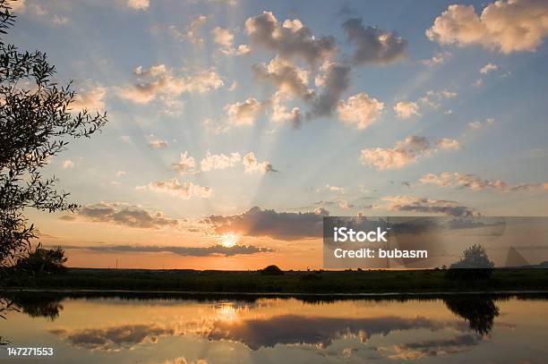 鮮やかな夕日 - Horizonのストックフォトや画像を多数ご用意 - Horizon, まぶしい, イルミネーション