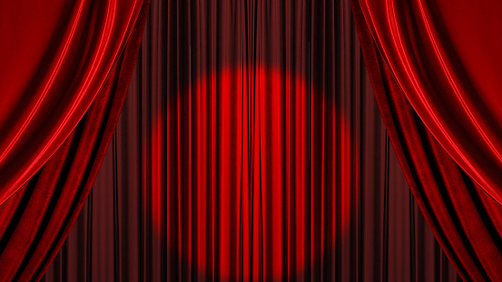 Red stage background