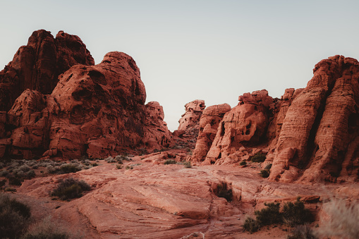 Red rocks of the valley of fire near Las Vegas, Nevada