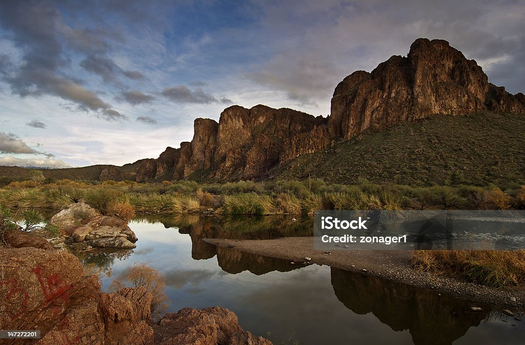Tonto National Forest Creek bed in Tonto National Forest in Phoenix Arizona Arizona Stock Photo