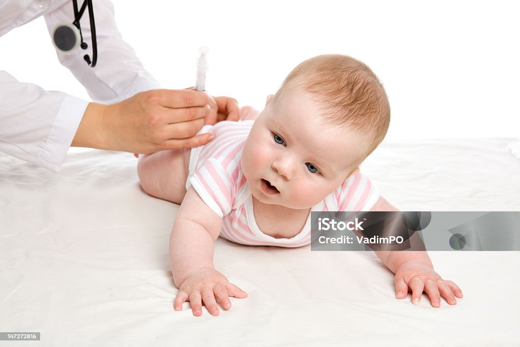 Vaccinazione bambino - Foto stock royalty-free di Bebé