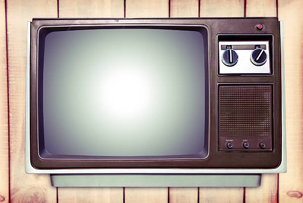 old tv stock photo