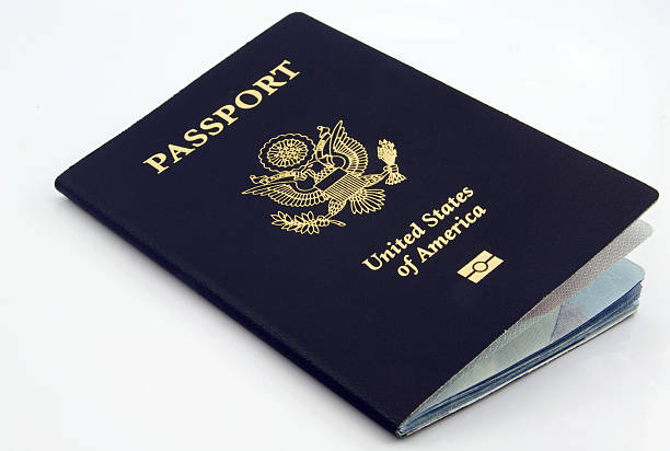 istock Picture of a passport on white background 147273322