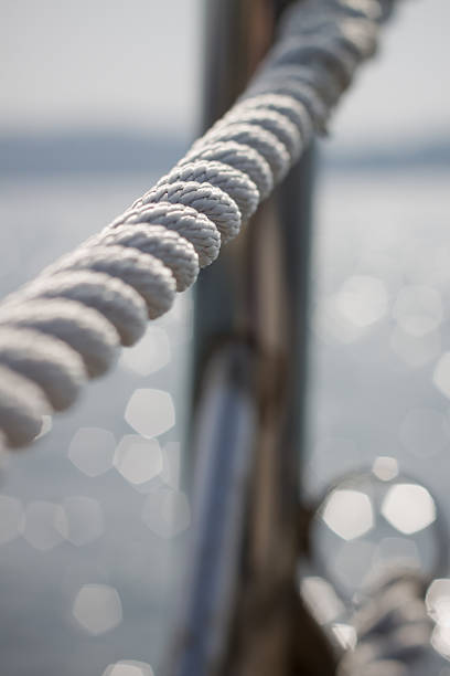 istock Rope detail by the sea 147273380