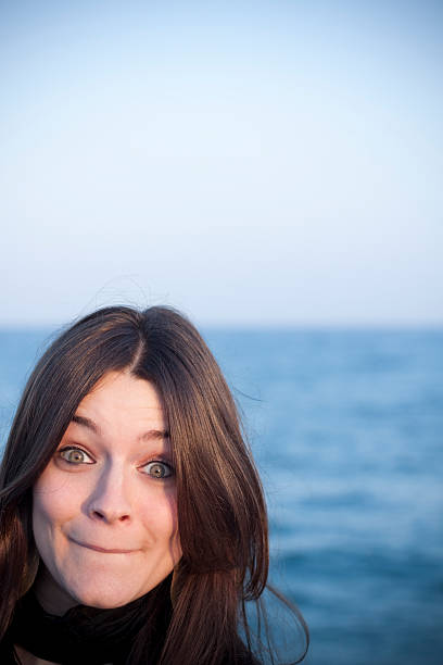 Funny Girl Portrait stock photo