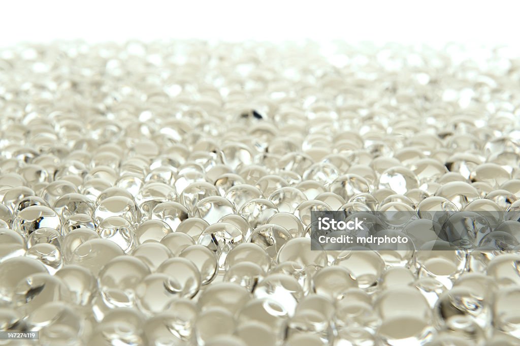 many white gel marbles many white gel marbles on white background Abstract Stock Photo