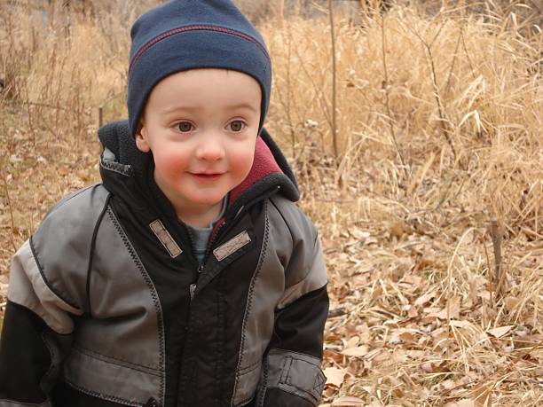 istock Cute Little Boy Outside in Winter 147274278