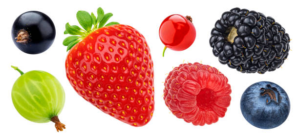 istock Berry isolated on white background with clipping path, collection 1472744428