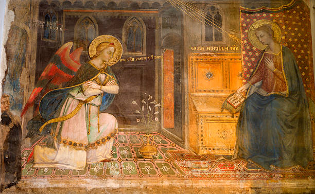 istock Florence - fresco of Annunciation 147274769