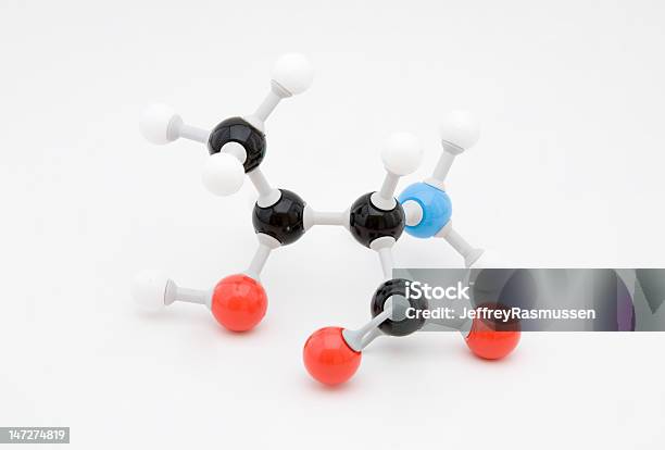 Molecola Threonine Aminoacido - Fotografie stock e altre immagini di Aminoacido - Aminoacido, Atomo, Azoto