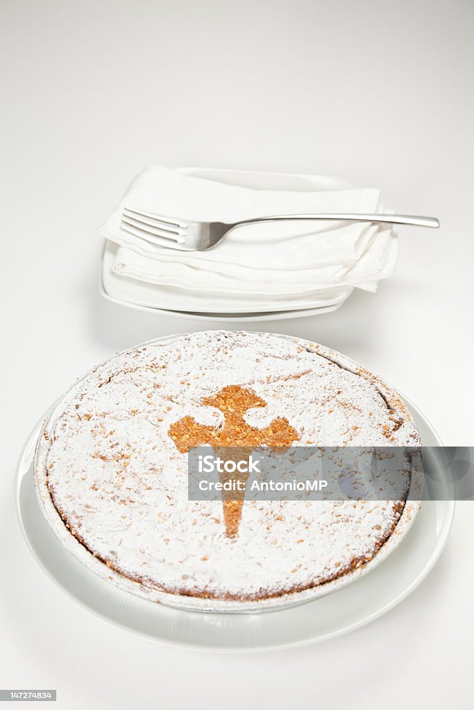 almond cake from santiago of compostela tasty almond cake from santiago of compostela spain Backgrounds Stock Photo