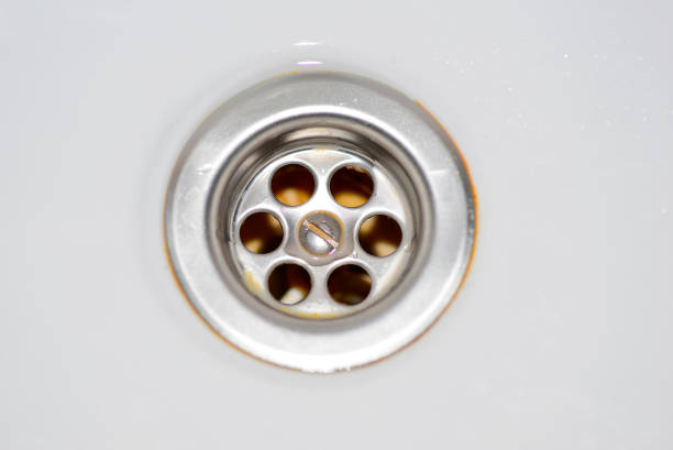 istock Drain sink or shower, drain, sink or just a drainage or drainage system is designed to drain excess water. 1472748822