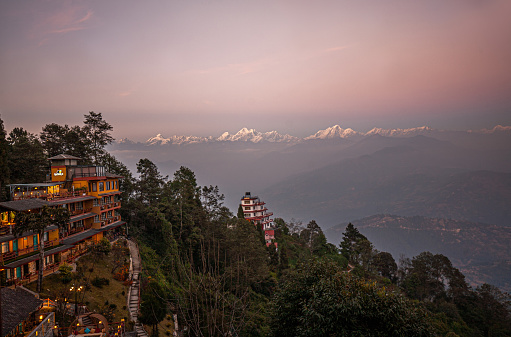 Himalayas mountain ranges from Nagarkot, Nepal