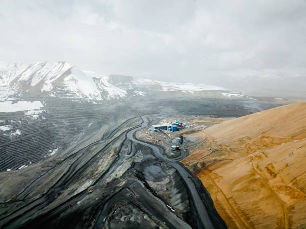 istock Aerial view of Kumtor gold mine 1472750977