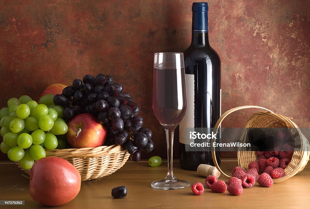 Composição de vinho tinto - Foto de stock de Alimentação Saudável royalty-free