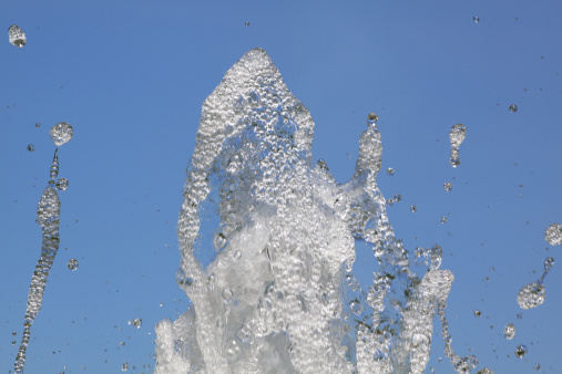 Splash of Water Fountain in a Park