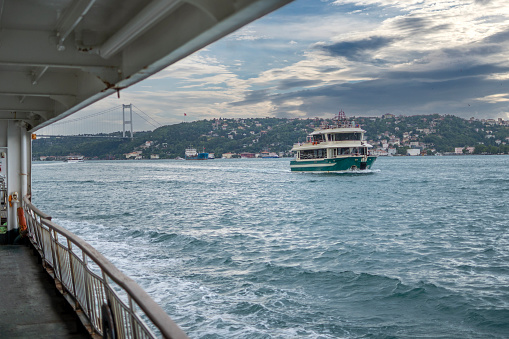 Bosphorus on a cloudy day