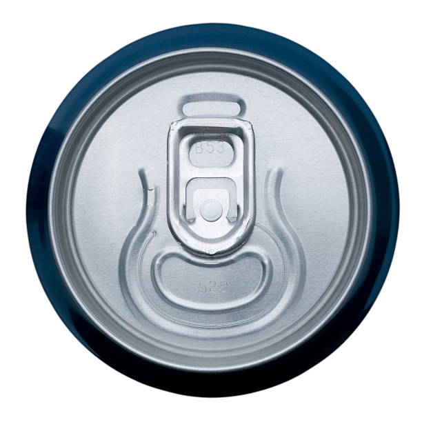 istock Aluminum soda can on white background 147276640