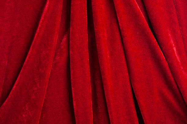 istock Red velvet background close up. 1472766729