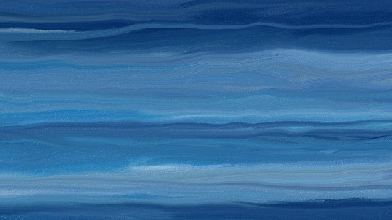 Blue abstract background. Digital oil painting.