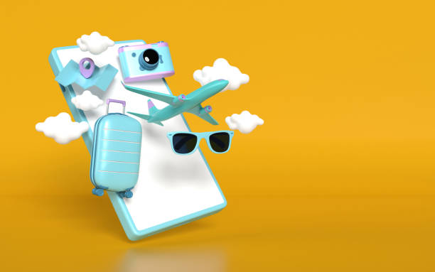 istock Summer Holiday Concept Against Yellow Background 1472768913