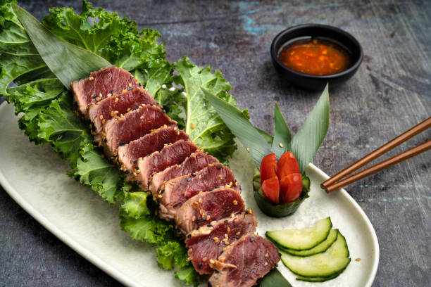 istock red tuna barbate almadraba sashimi in the restaurant 1472769013