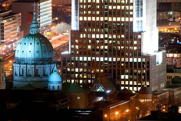 istock Beautiful buildings downtown Montreal 147277354