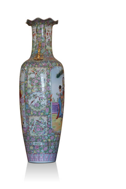istock front view antique large ceramic vase on white background, object, decor, fashion, gift, home, house, copy space 1472773589