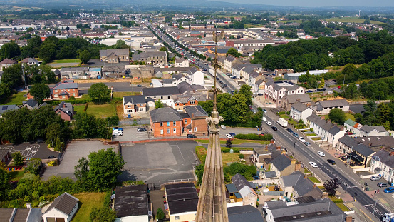 Aerial Photo, of Cookstown Main Market Street County Tyrone Northern Ireland