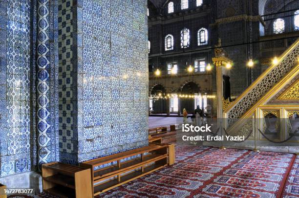 Tiles Yeni Mosque Istanbul Stock Photo - Download Image Now - Color Image, Europe, Horizontal