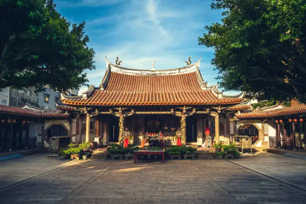 lukang longshan temple in lukang township, changhua county, taiwan