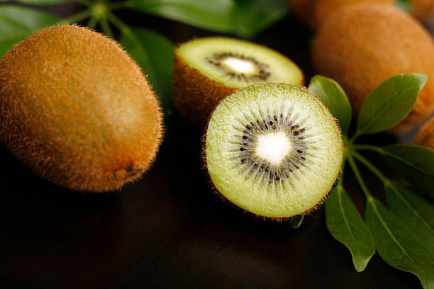 Juicy kiwis stock photo