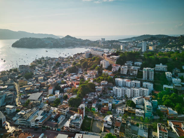 istock Acapulco early morning, drone aerial view 1472788074